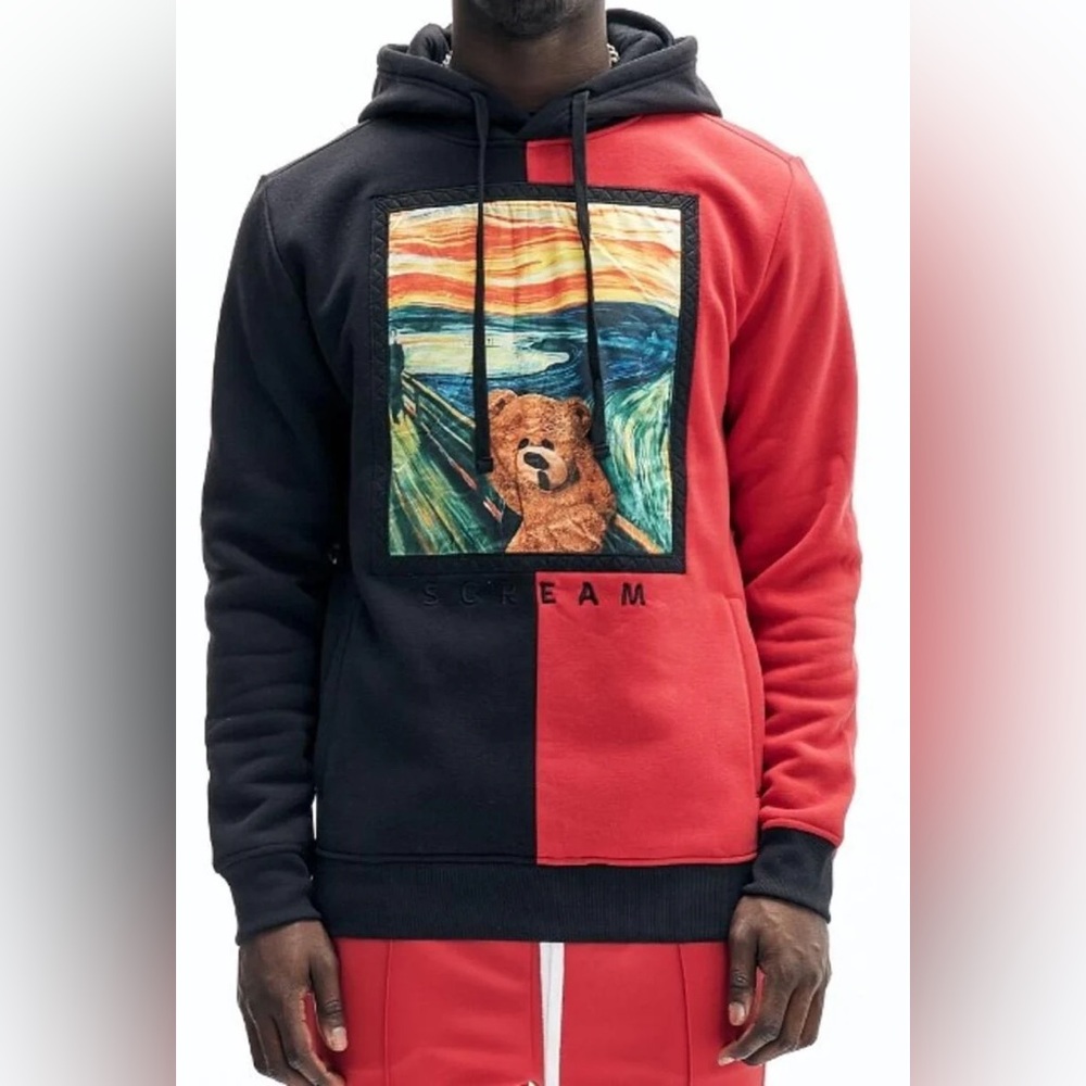 Big & Tall Scream Split Hoodie
